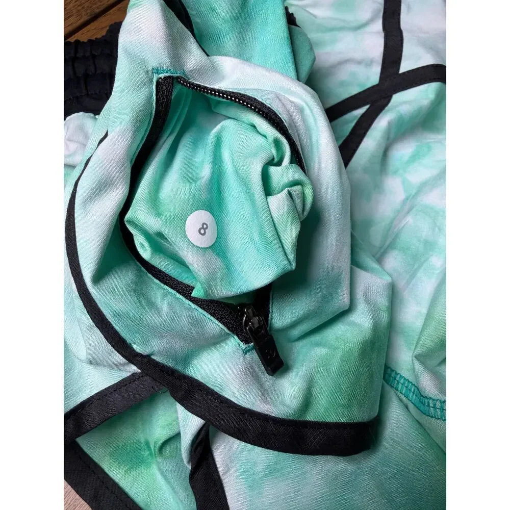 Lululemon Green Tie Dye Shorts Size 8